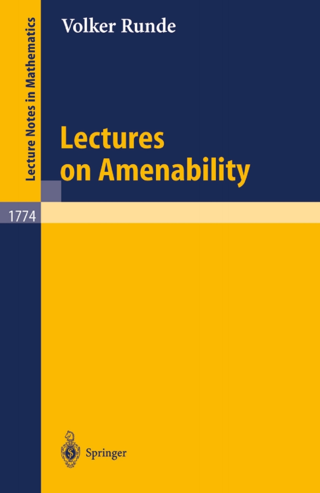Lectures on Amenability 