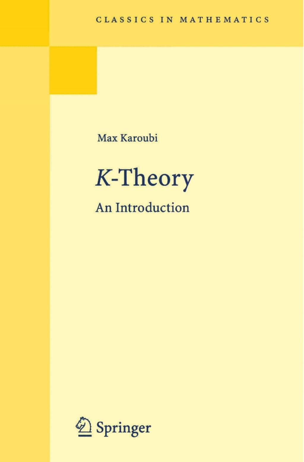 K-Theory An Introduction 