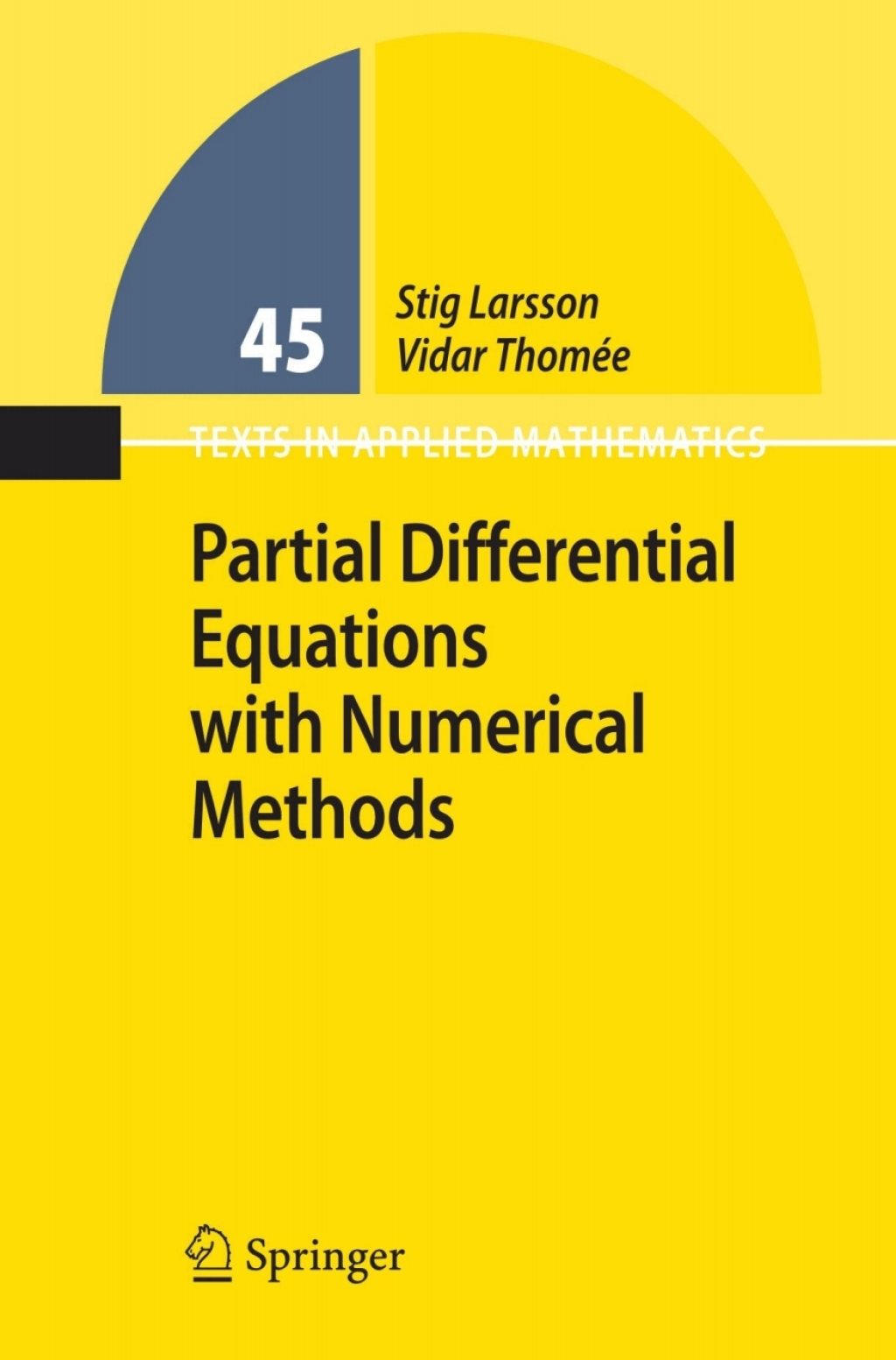 Partial Differential Equations with Numerical Methods 