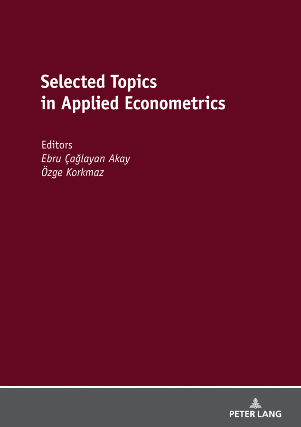 Selected Topics in Applied Econometrics 1st Edition