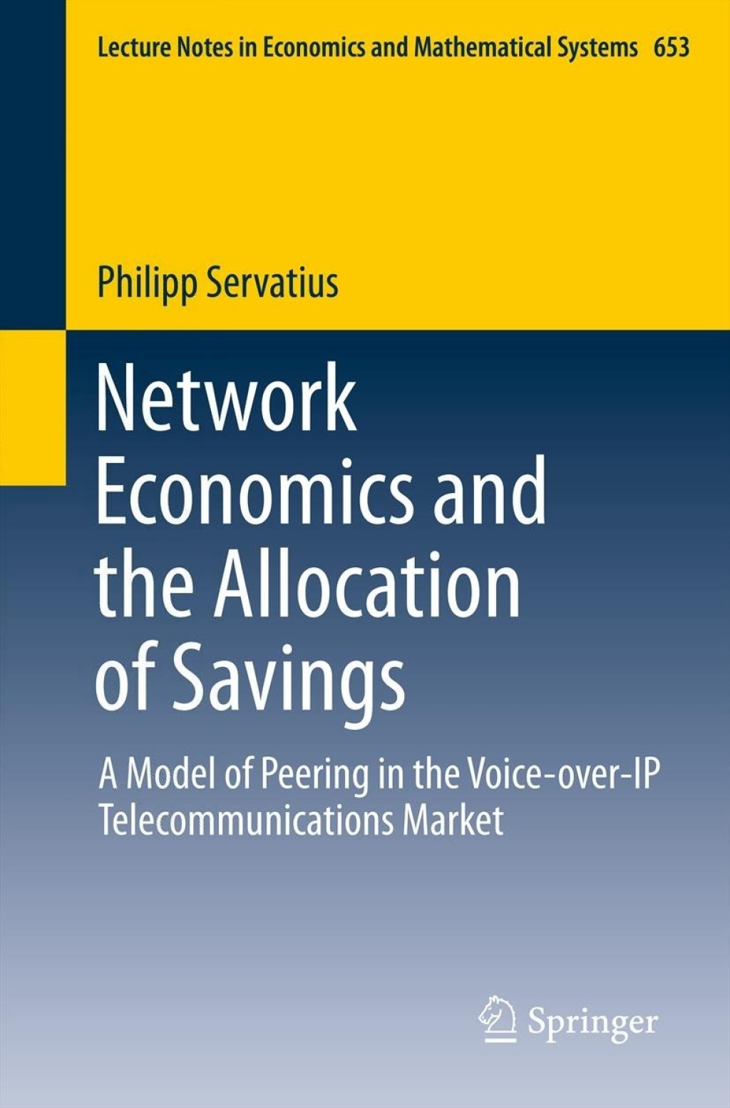 Network Economics and the Allocation of Savings A Model of Peering in the Voice-over-IP Telecommunications Market 