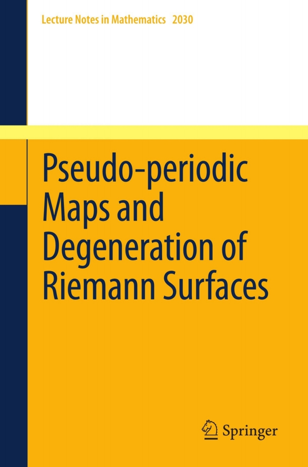 Pseudo-periodic Maps and Degeneration of Riemann Surfaces