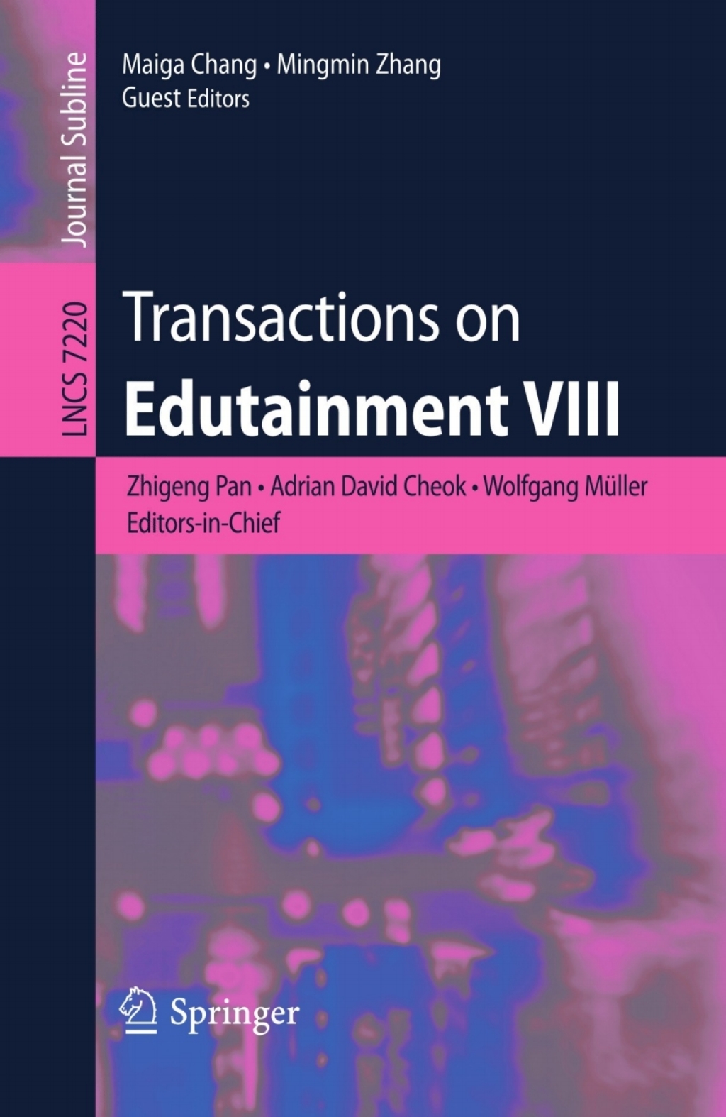 Transactions on Edutainment VIII 1st Edition