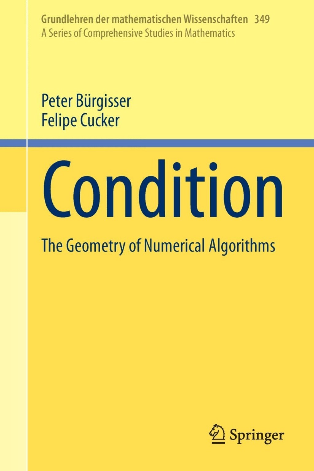 Condition The Geometry of Numerical Algorithms 
