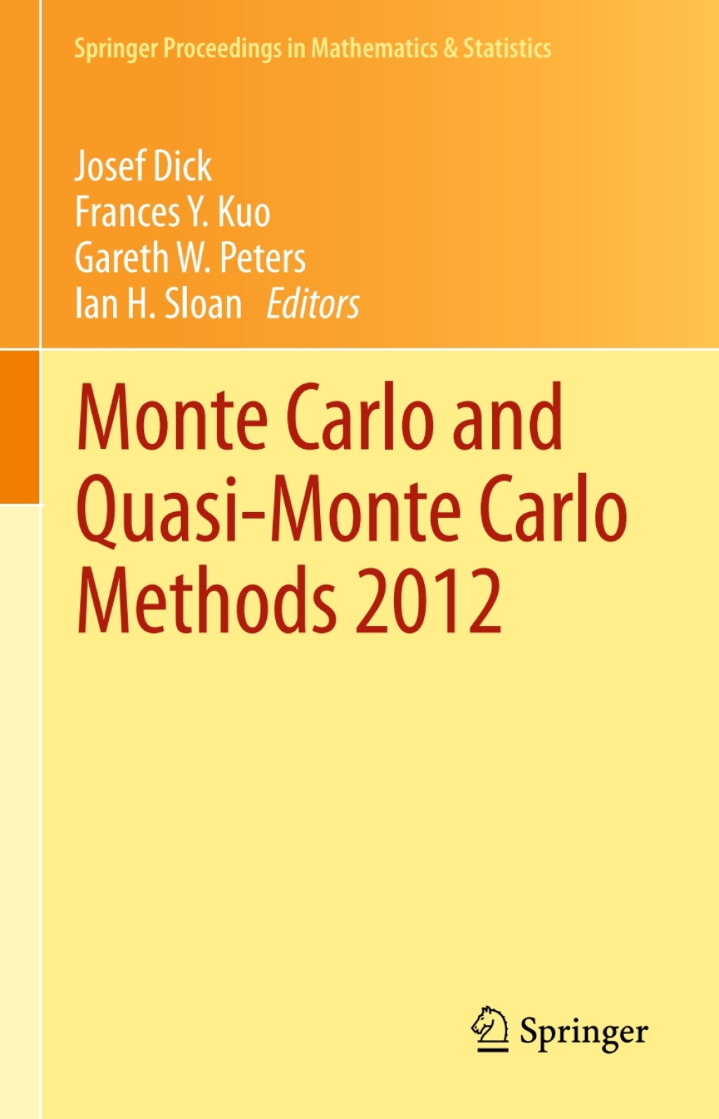 Monte Carlo and Quasi-Monte Carlo Methods 2012 