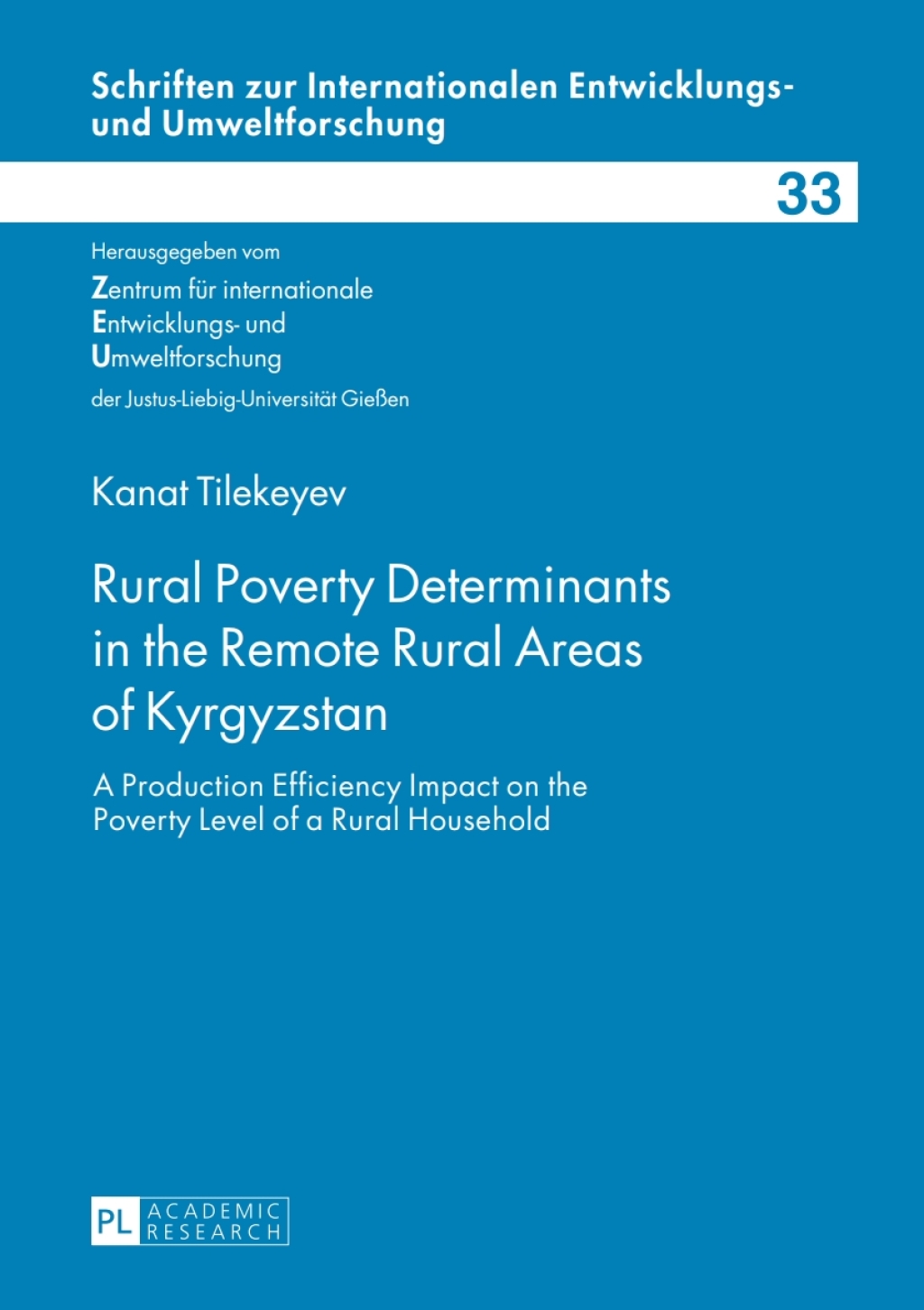 Rural Poverty Determinants in the Remote Rural Areas of Kyrgyzstan A Production Efficiency Impact on the Poverty Level of a Rural Household 1st Edition