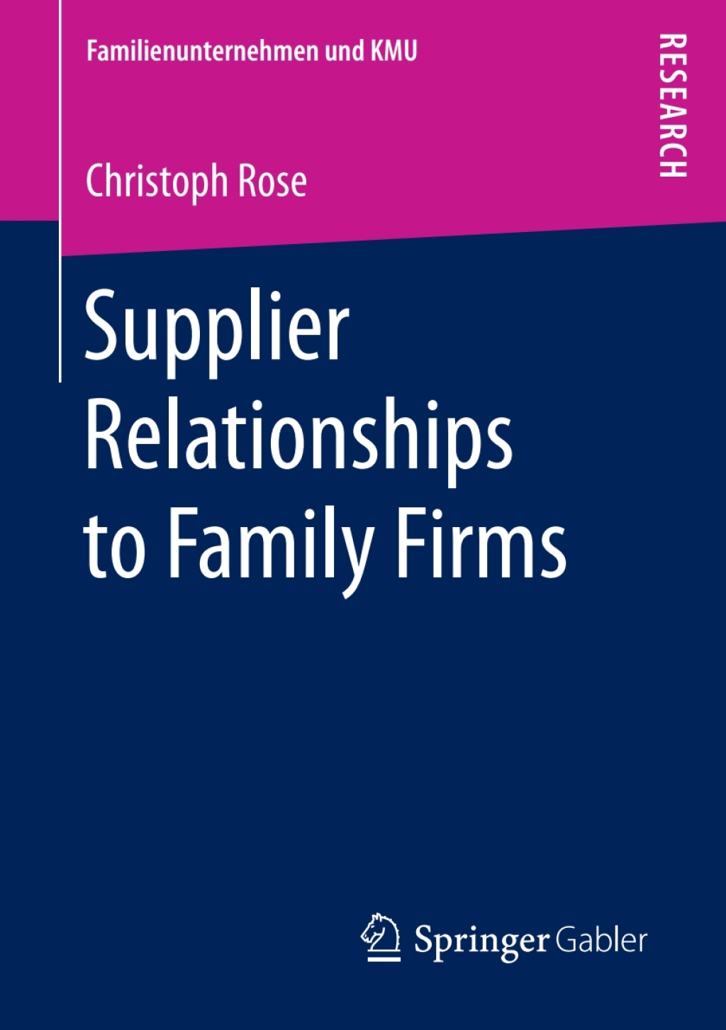 Supplier Relationships to Family Firms 