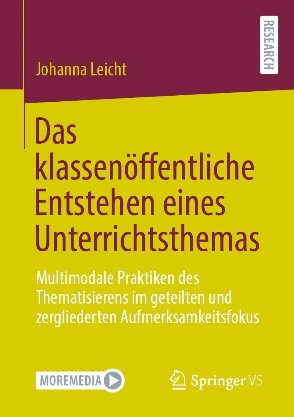 Das klassenÃ¢â‚¬Å¡ÃƒÂ ÃƒÂ¶Ã¢â‚¬Å¡ÃƒÂ Ãƒâ€¡ffentliche Entstehen eines Unterrichtsthemas Multimodale Praktiken des Thematisierens im geteilten und zergliederten Aufmerksamkeitsfokus 