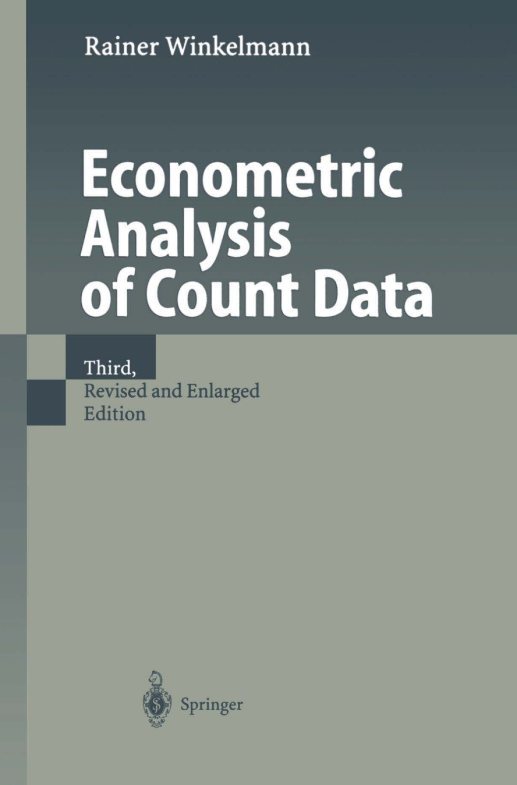 Econometric Analysis of Count Data 3rd Edition