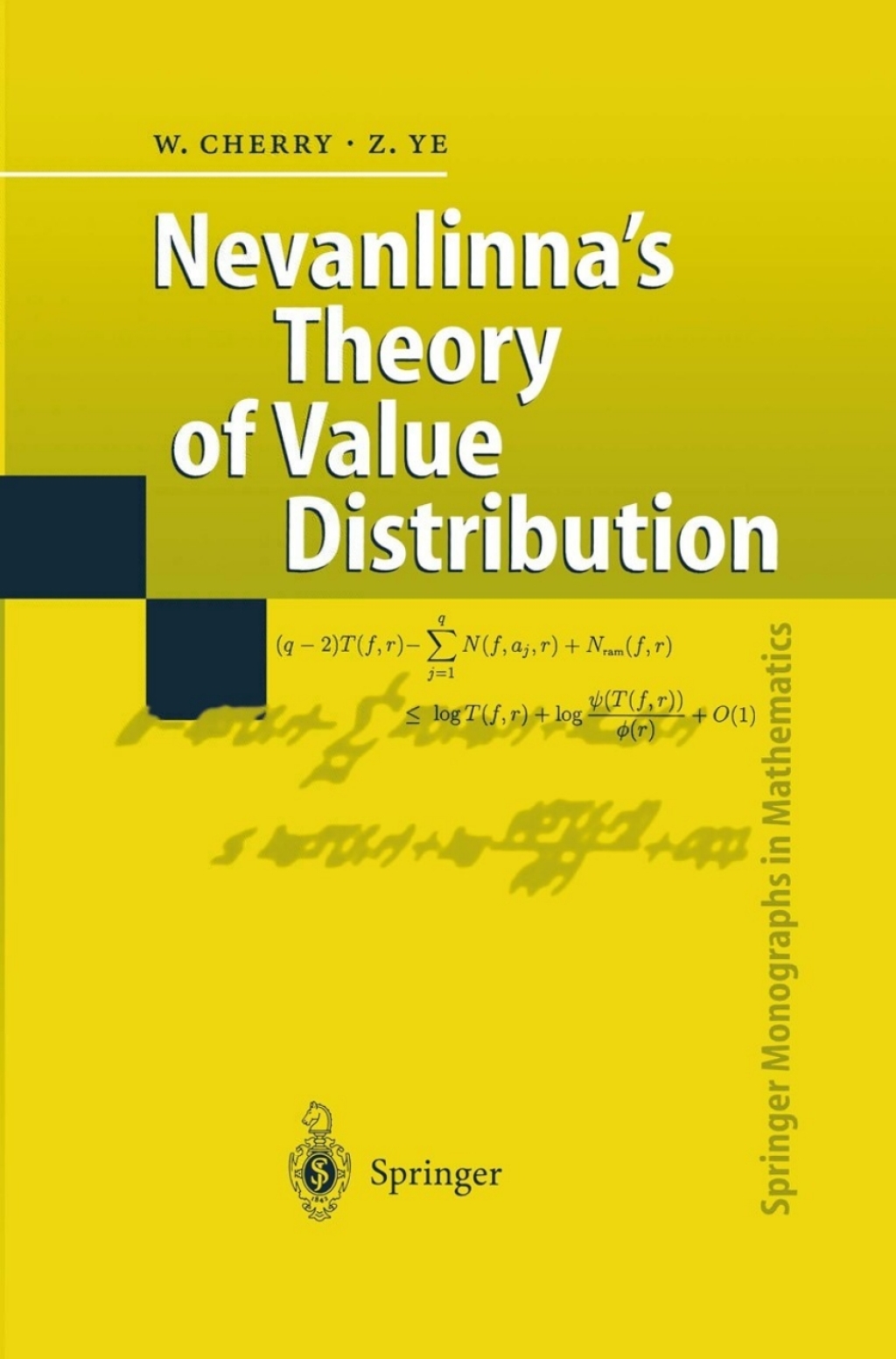 NevanlinnaÃ¢â‚¬Å¡Ãƒâ€žÃƒÂ¶Ã¢Ë†Å¡Ãƒâ€˜Ã¢Ë†Å¡Ã‚Â¥s Theory of Value Distribution The Second Main Theorem and its Error Terms 