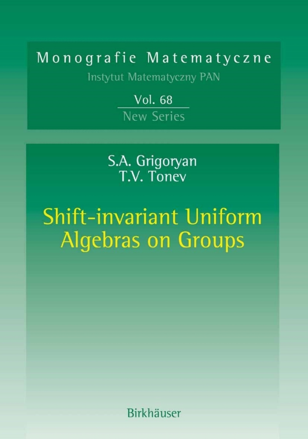 Shift-invariant Uniform Algebras on Groups 