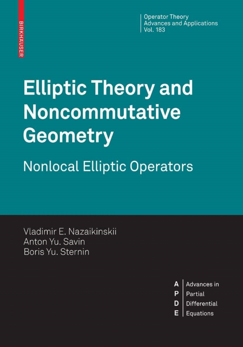 Elliptic Theory and Noncommutative Geometry Nonlocal Elliptic Operators 
