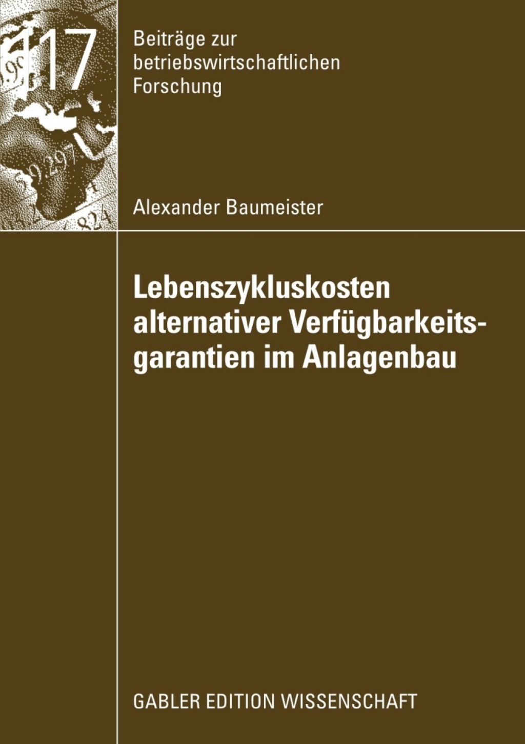 Lebenszykluskosten alternativer VerfÃ¢â‚¬Å¡ÃƒÂ ÃƒÂ¶Ã‚Â¬Ã¢Ë†Â«gbarkeitsgarantien im Anlagenbau 