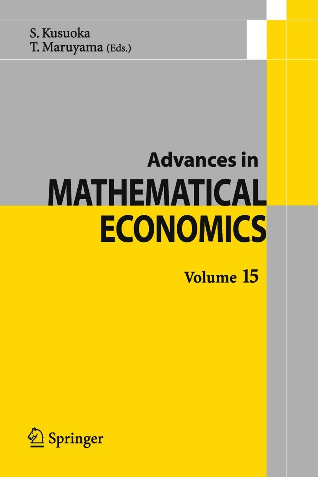 Advances in Mathematical Economics Volume 15 1st Edition