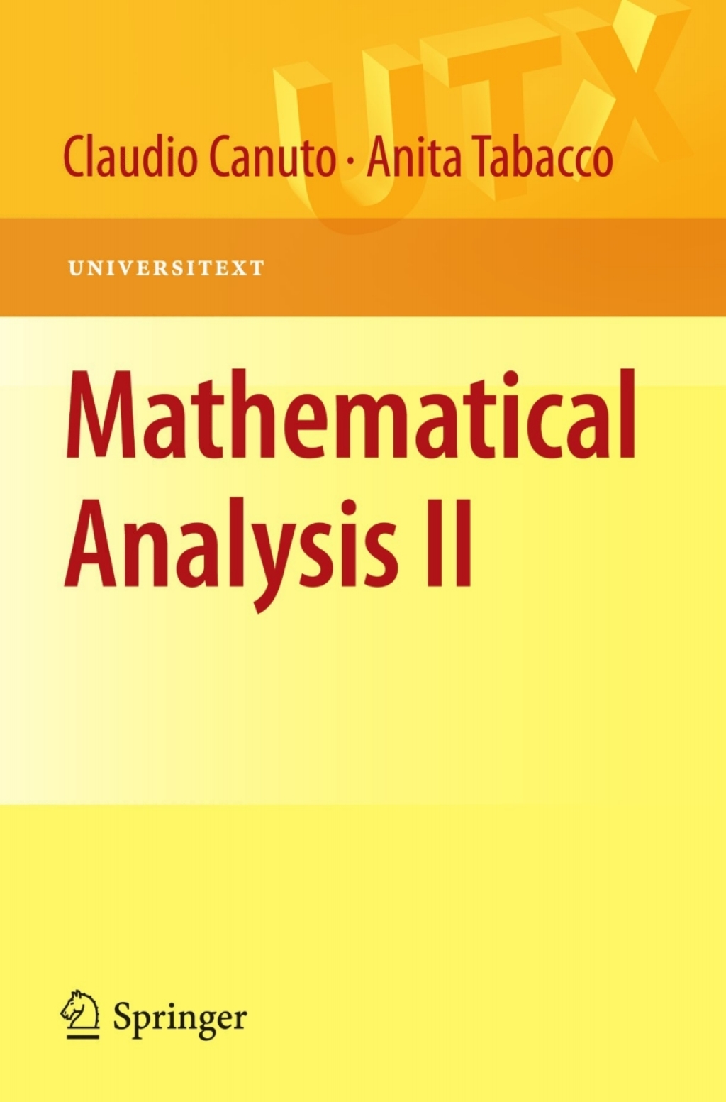 Mathematical Analysis II 