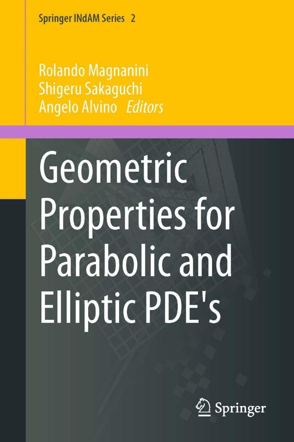 Geometric Properties for Parabolic and Elliptic PDE's 