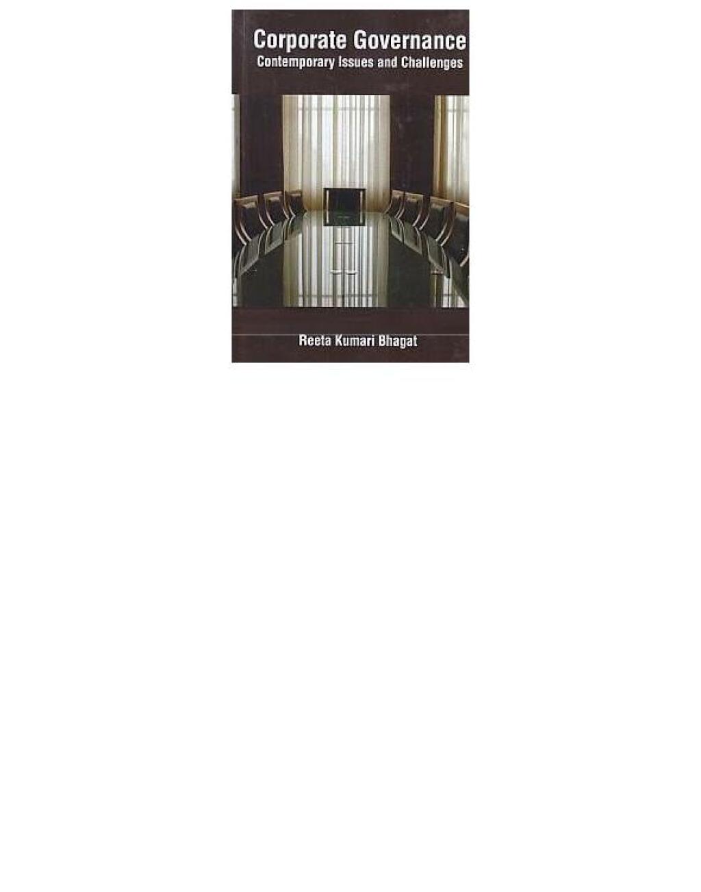 Corporate Governance Contemporary Issues And Challenges 