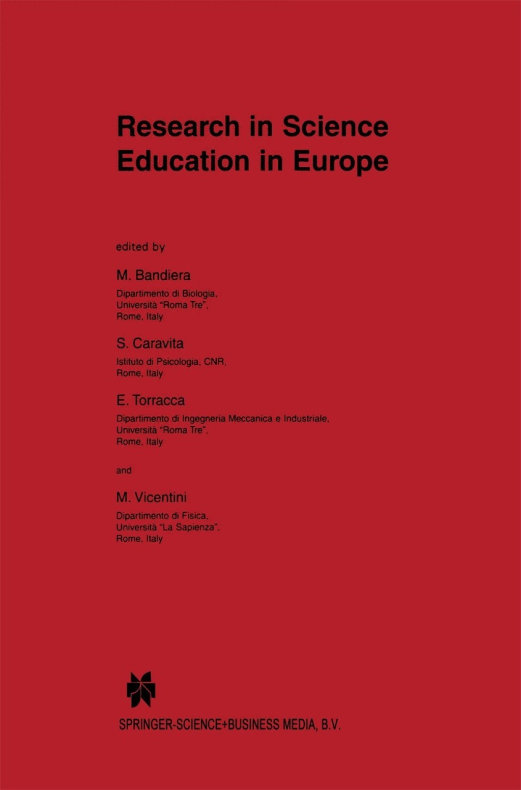 Research in Science Education in Europe 1st Edition