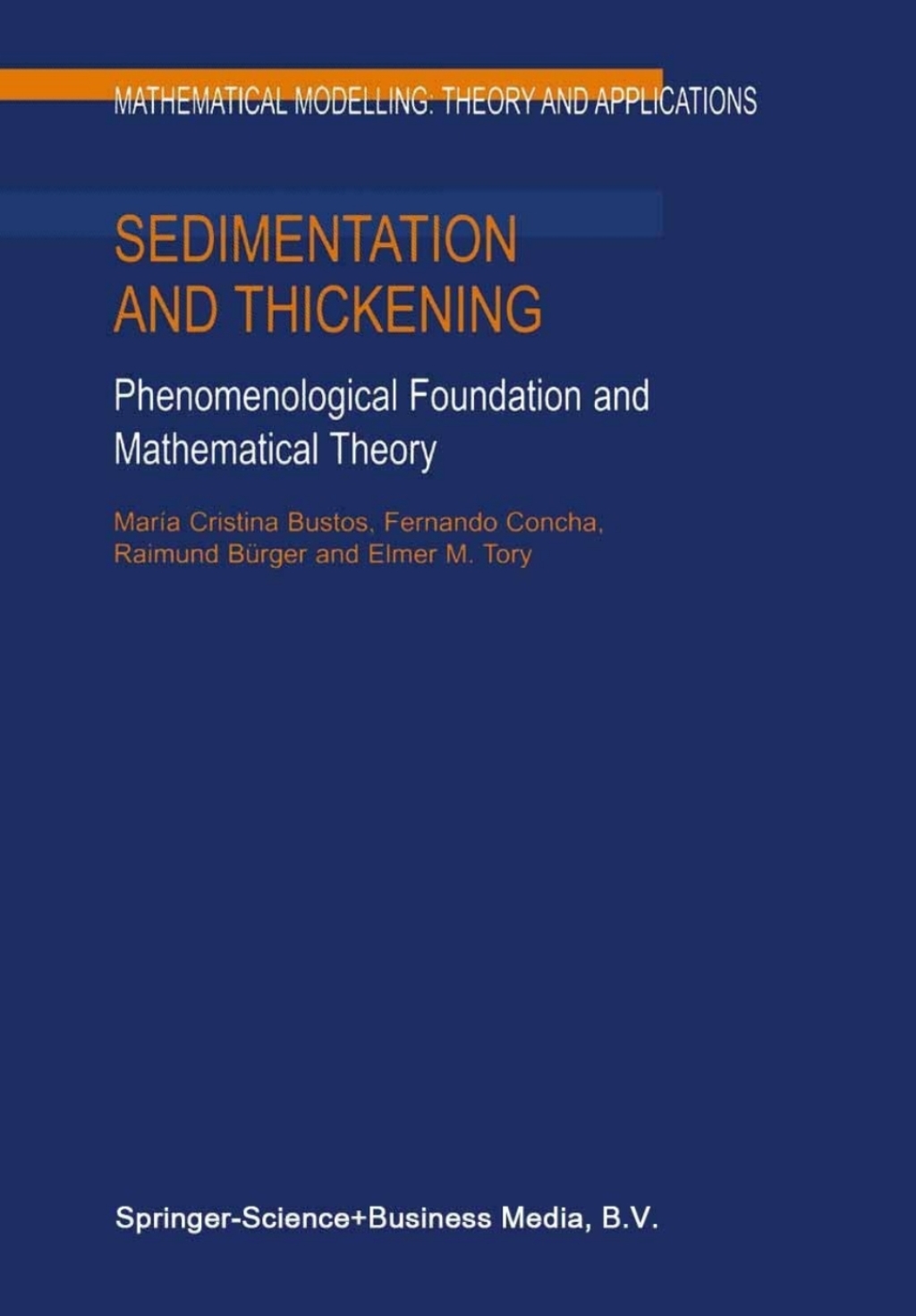 Sedimentation and Thickening Phenomenological Foundation and Mathematical Theory 