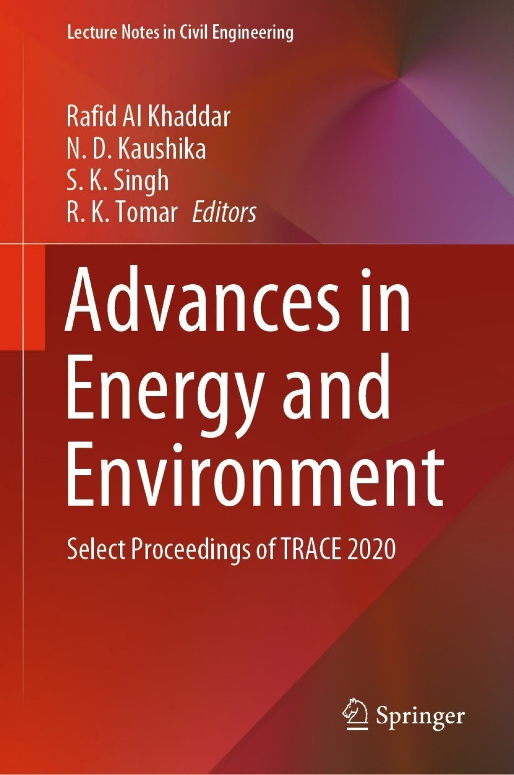 Advances in Energy and Environment Select Proceedings of TRACE 2020 