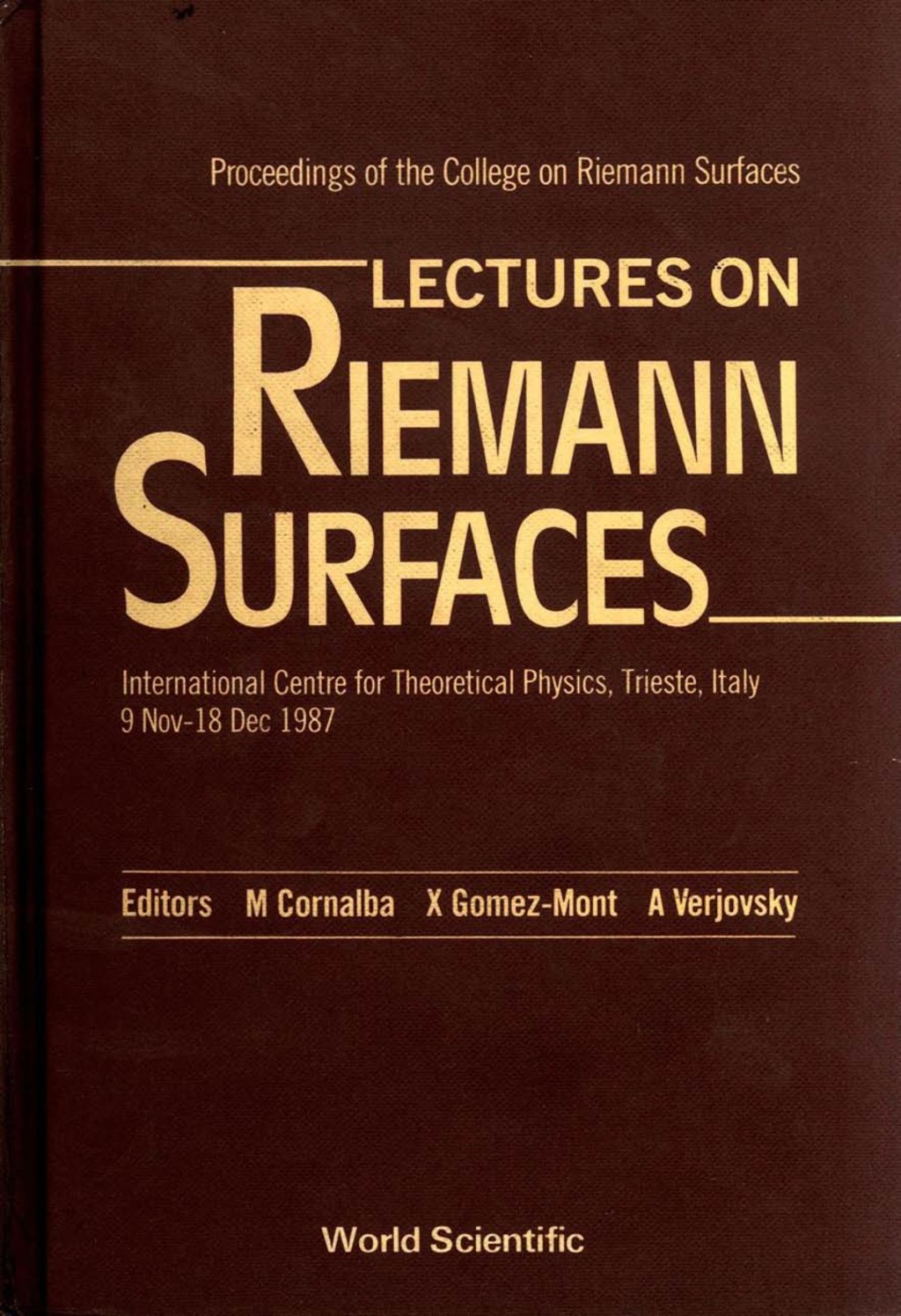 RIEMANN SURFACES-LECTURES ON (P/H) 