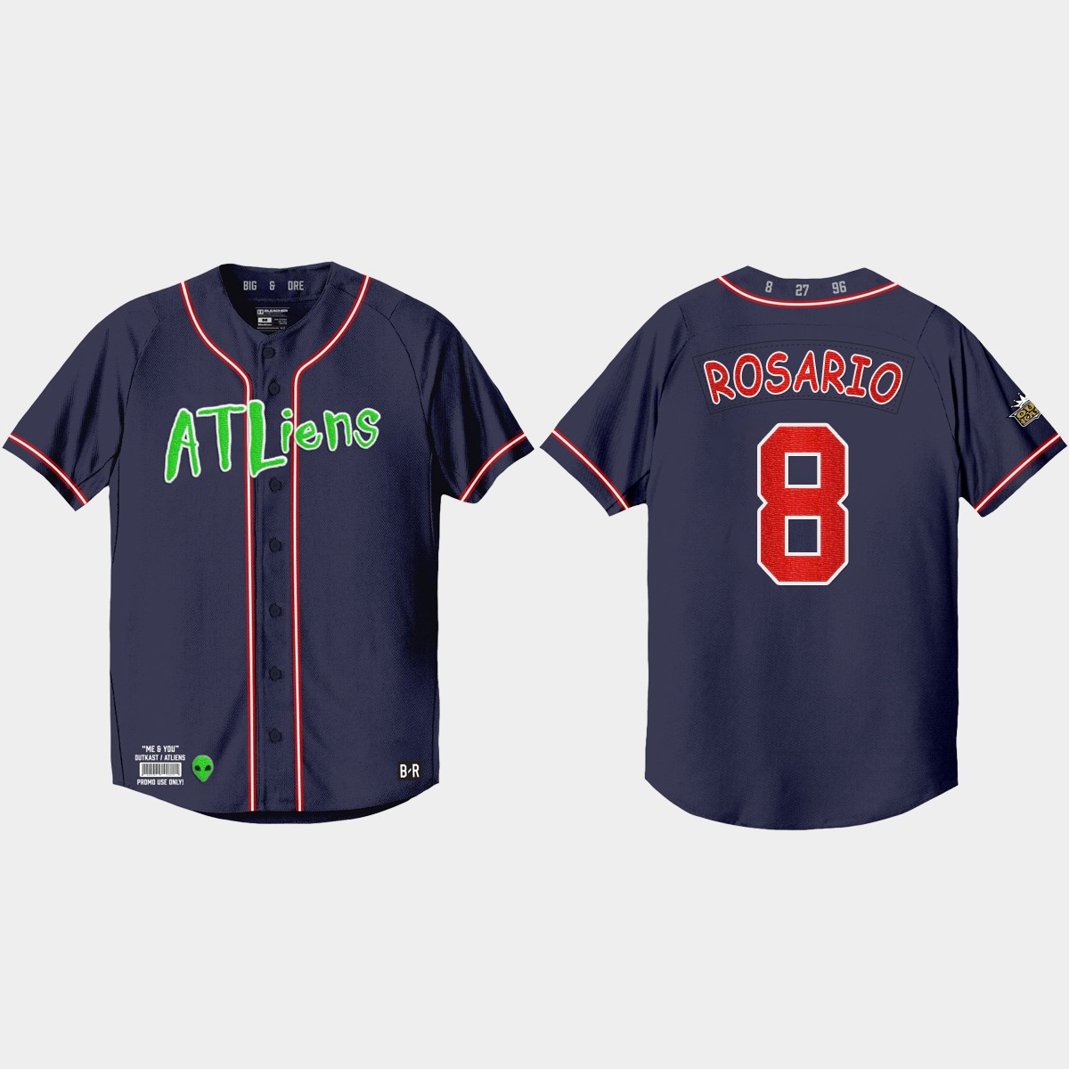 Eddie Rosario Atlanta Braves 25th Anniversary Outkast Jersey - Navy