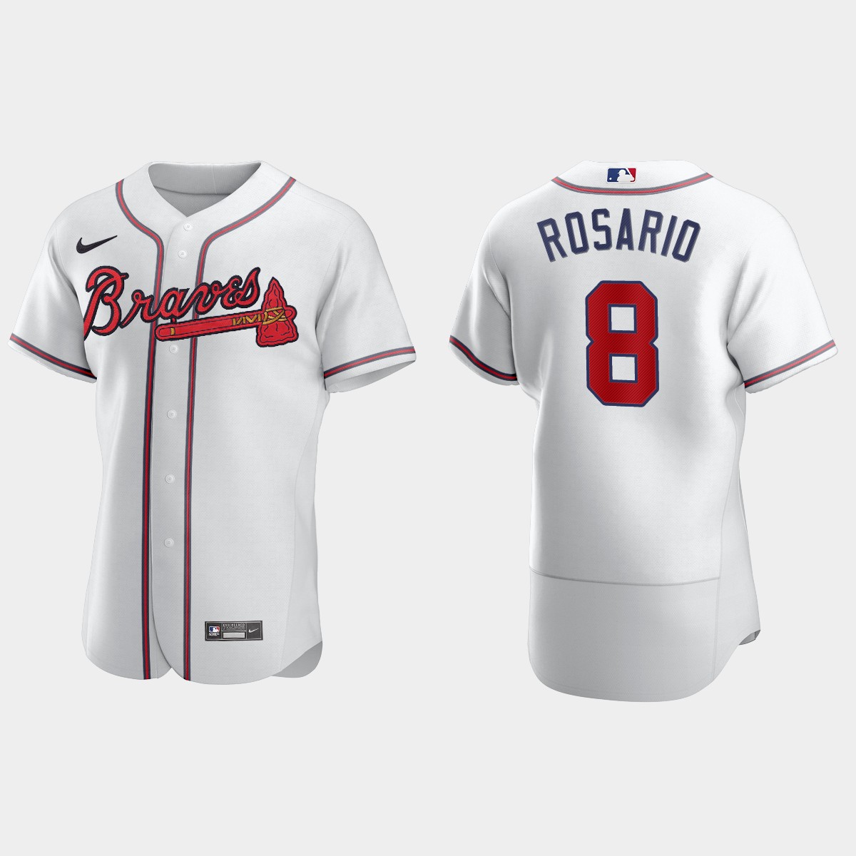 Eddie Rosario Atlanta Braves Home Jersey - White