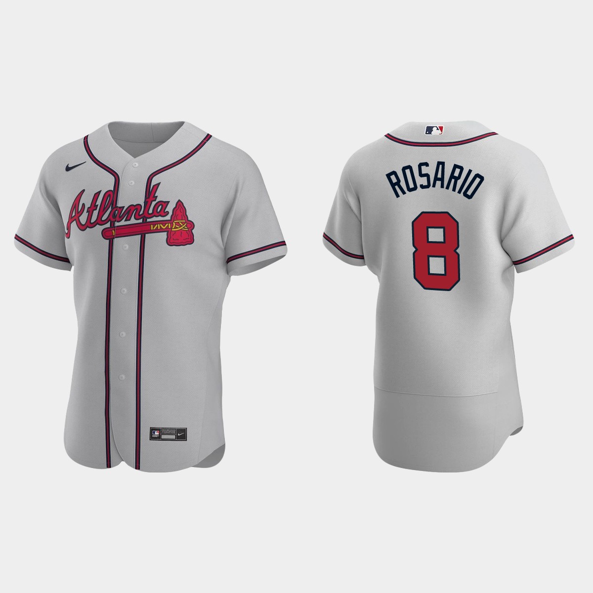 Eddie Rosario Atlanta Braves Road Jersey - Gray