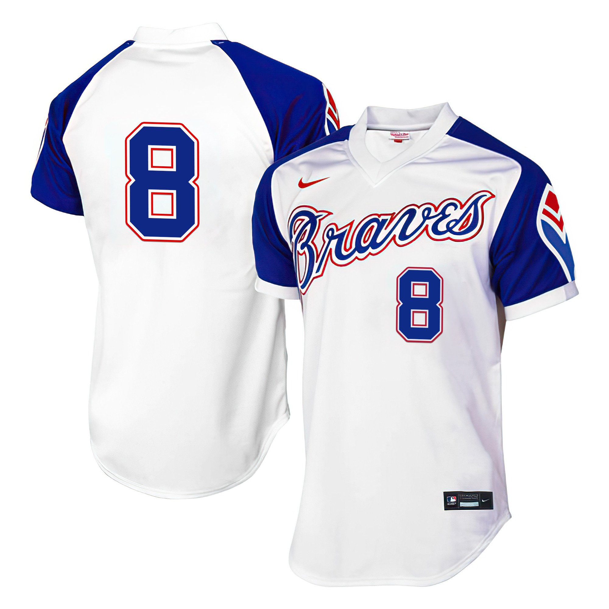 Eddie Rosario Men's Atlanta Braves 1974 Throwback 1974 Jersey - All Stitched