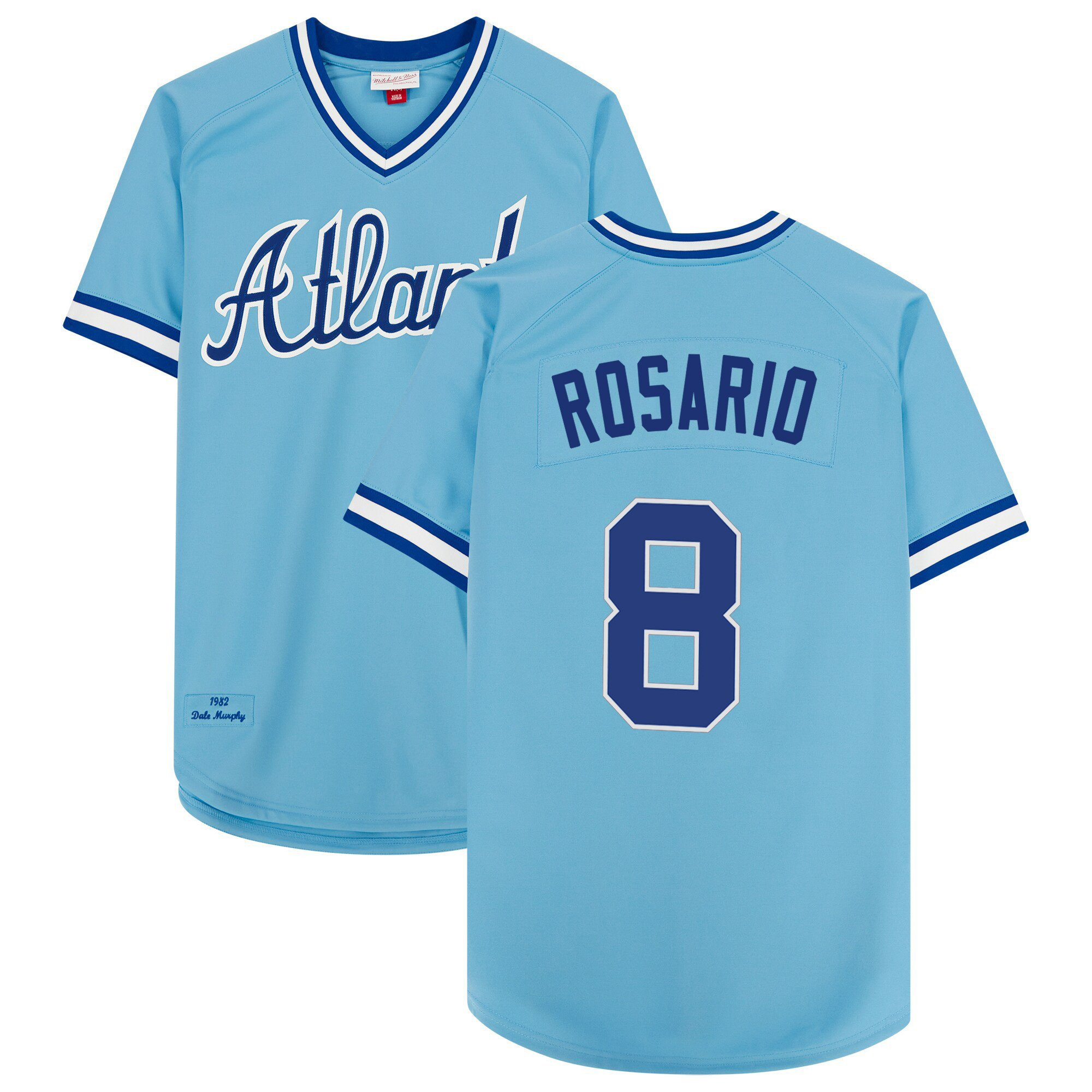 Eddie Rosario Men's Atlanta Braves 1974 Throwback 1982 Jersey - All Stitched