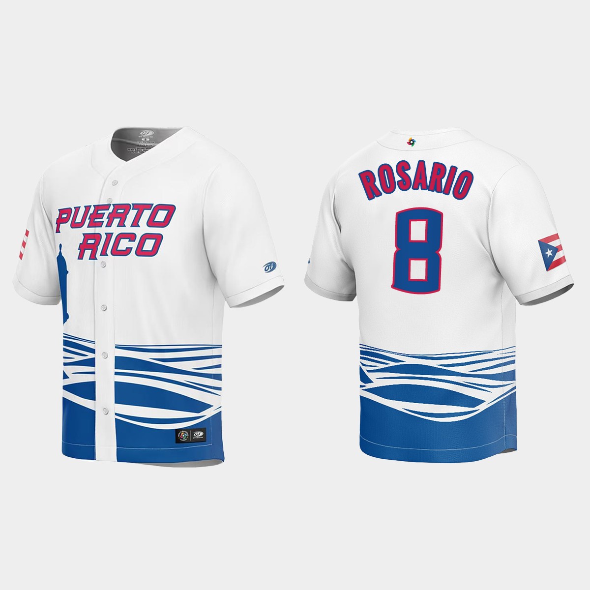 Eddie Rosario Puerto Rico 2023 World Classic Jersey - White