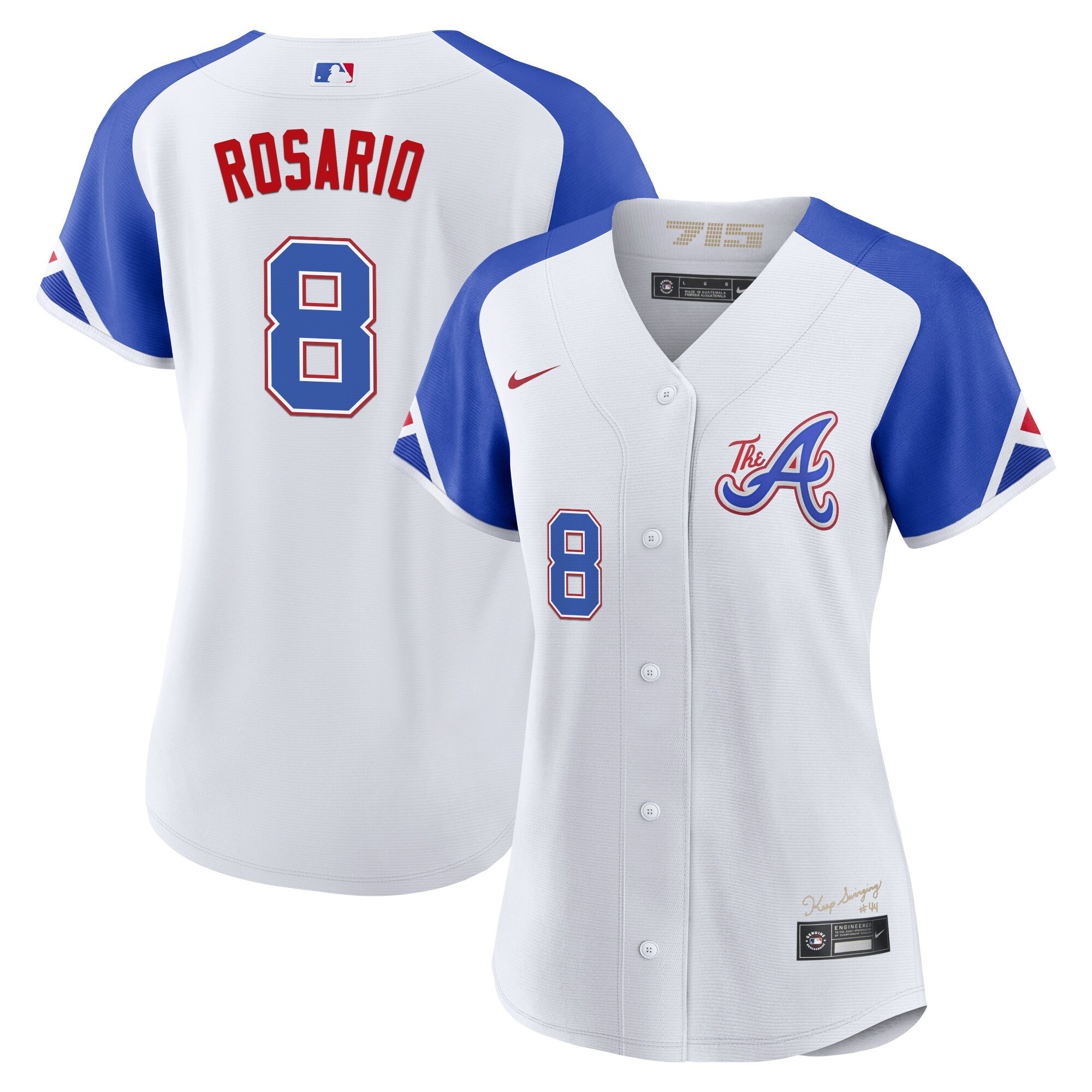 Eddie Rosario Women's Atlanta Braves Champions City Connect Gold Jersey - All Stitched