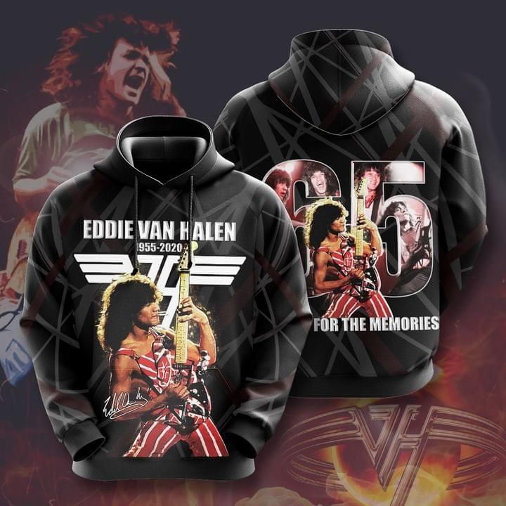 Eddie van halen signature thank you for the memories for fan 3D Hoodie