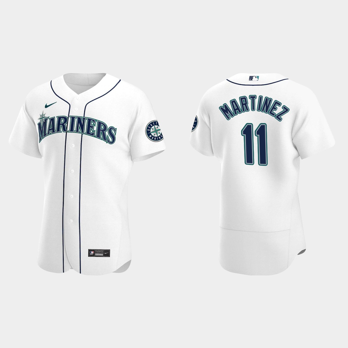 Edgar Martinez #11 Seattle Mariners White 2020 Home Jersey