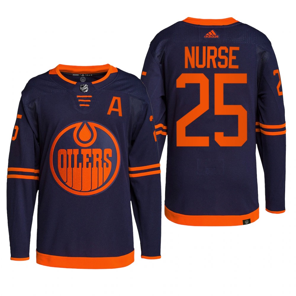 Edmonton Oilers 2022 Alternate Jersey Darnell Nurse Navy #25 Primegreen Pro Uniform