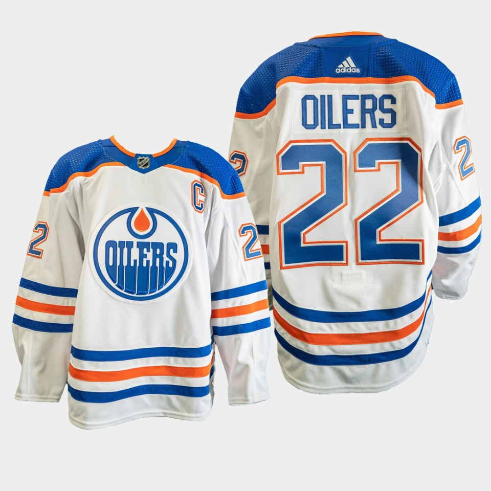 Edmonton Oilers 22 White Away Primegreen Stitched Jersey 2022-23