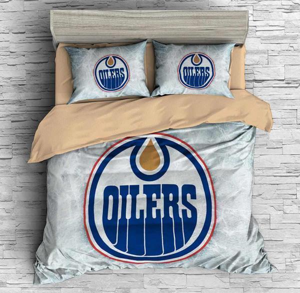 Edmonton Oilers 3D Duvet Cover Bedding Set