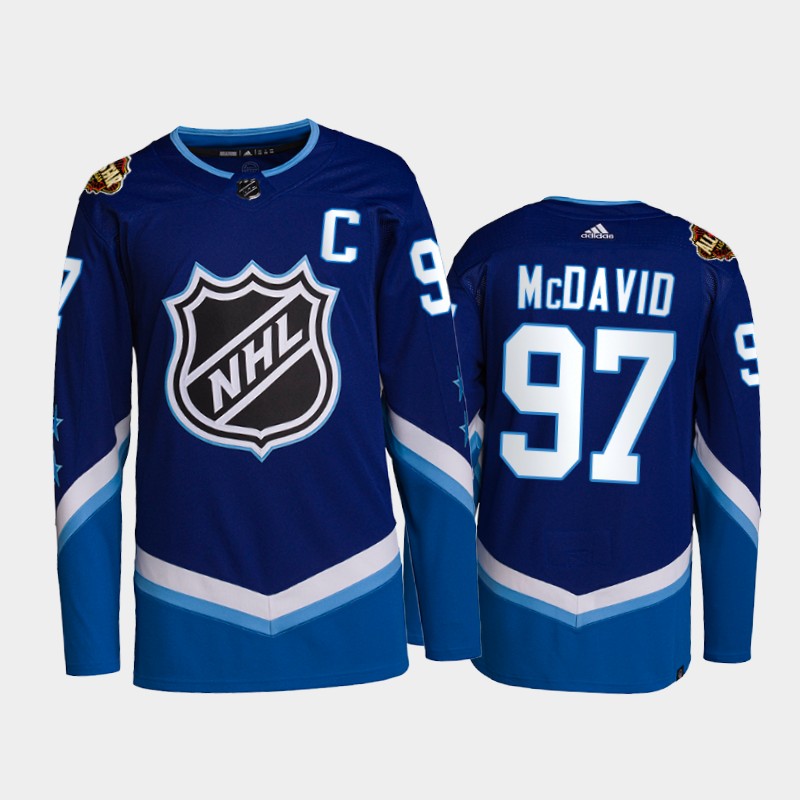 Edmonton Oilers Connor McDavid 2022 NHL All-Star Jersey Blue Primegreen Uniform