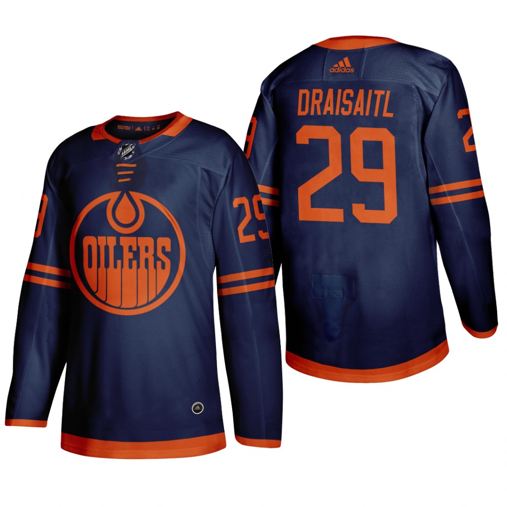 Edmonton Oilers Leon Draisaitl #29 2020 Season Alternate ADIZERO Blue Jersey