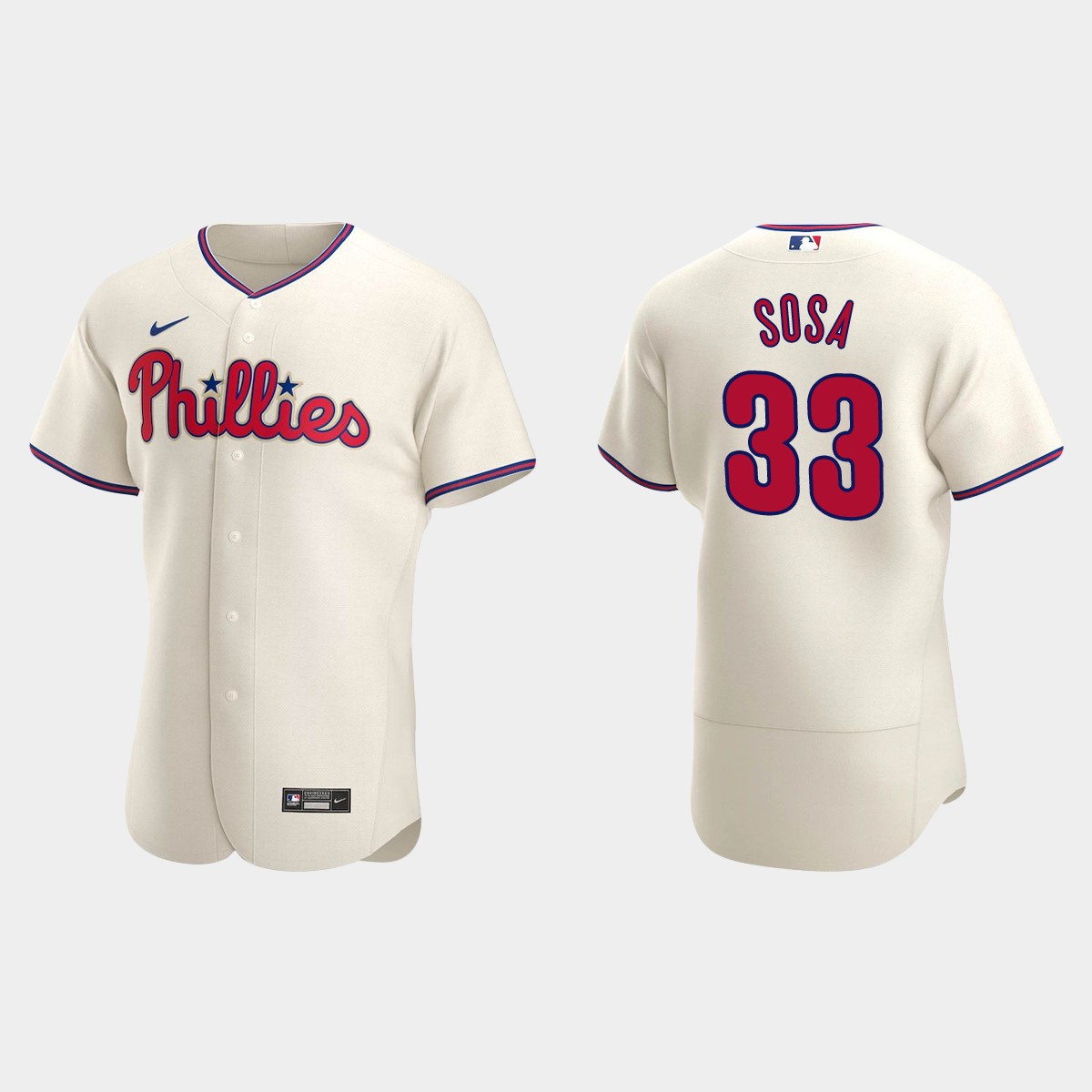 Edmundo Sosa Philadelphia Phillies Alternate Jersey - Cream