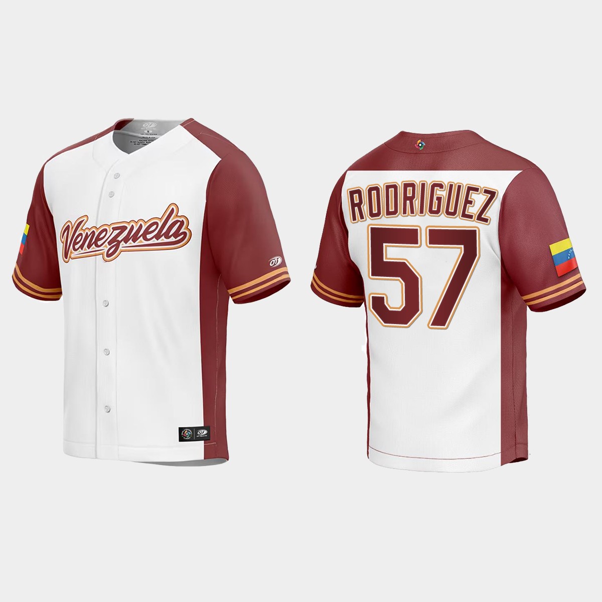Eduardo Rodriguez Venezuela 2023 World Classic Jersey - White