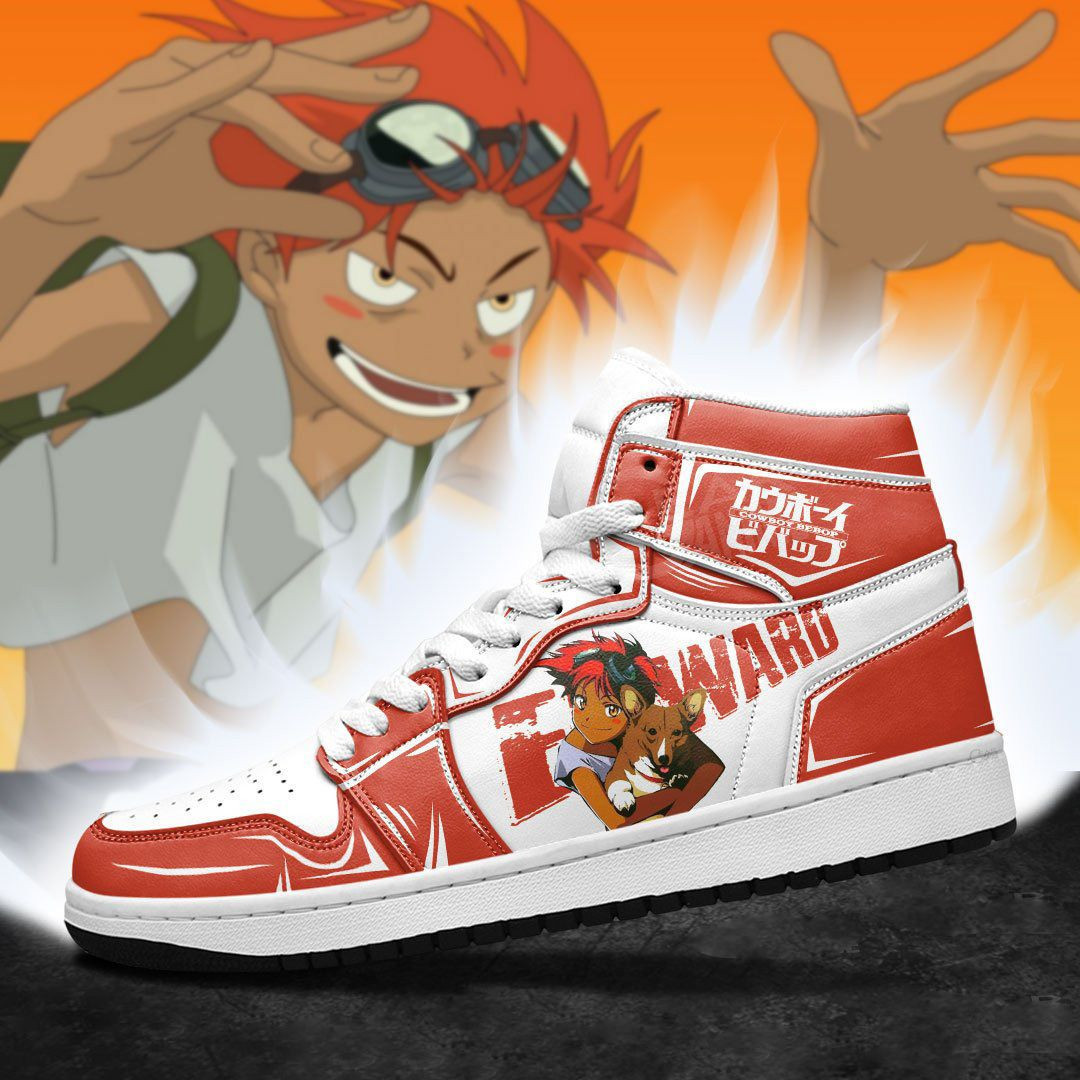 Edward Cowboy Bebop Anime 1 High Top Air Jordan Sneaker, Air Jordan Hightop