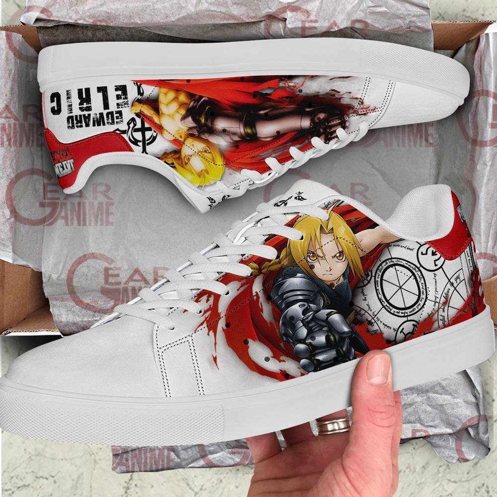 Edward Elric Skate Shoes Fullmetal Alchemist Custom Anime Shoes