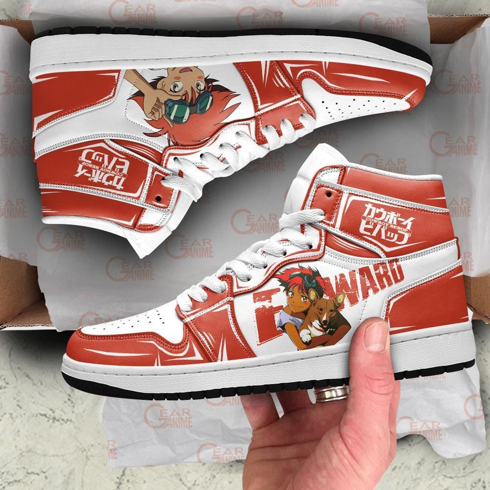 Edward JD1s Sneakers Cowboy Bebop Anime Shoes, Air Jordan Hightop