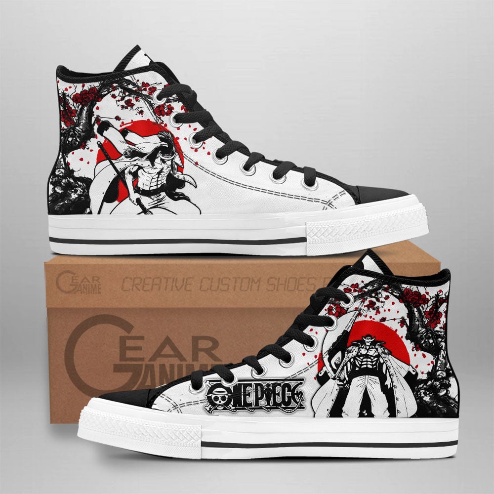 Edward Newgate High Top Shoes Custom One Piece Anime Japan Style