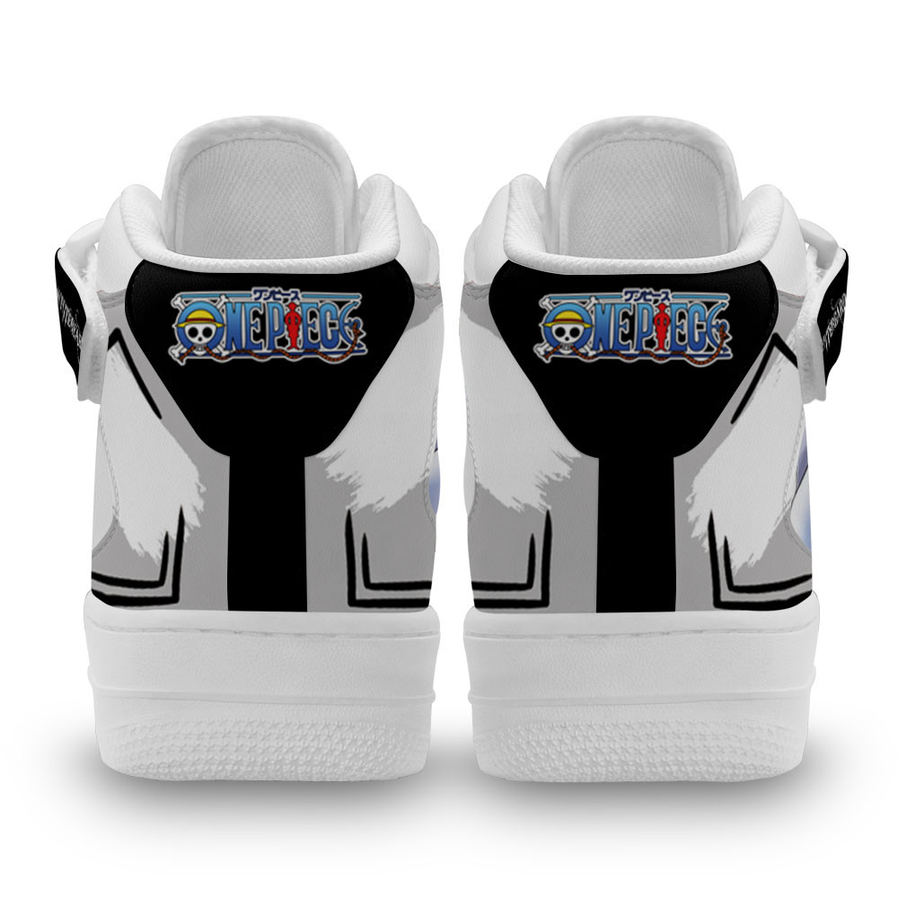 Edward Newgate Sneakers Air Mid Custom One Piece Anime Shoes
