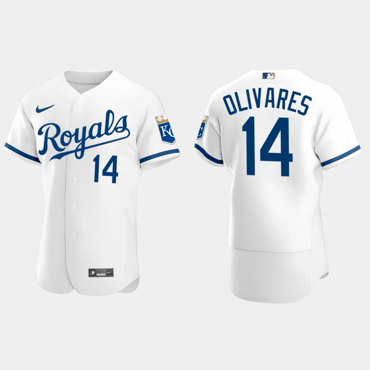 Edward Olivares Kansas City Royals Jersey - White