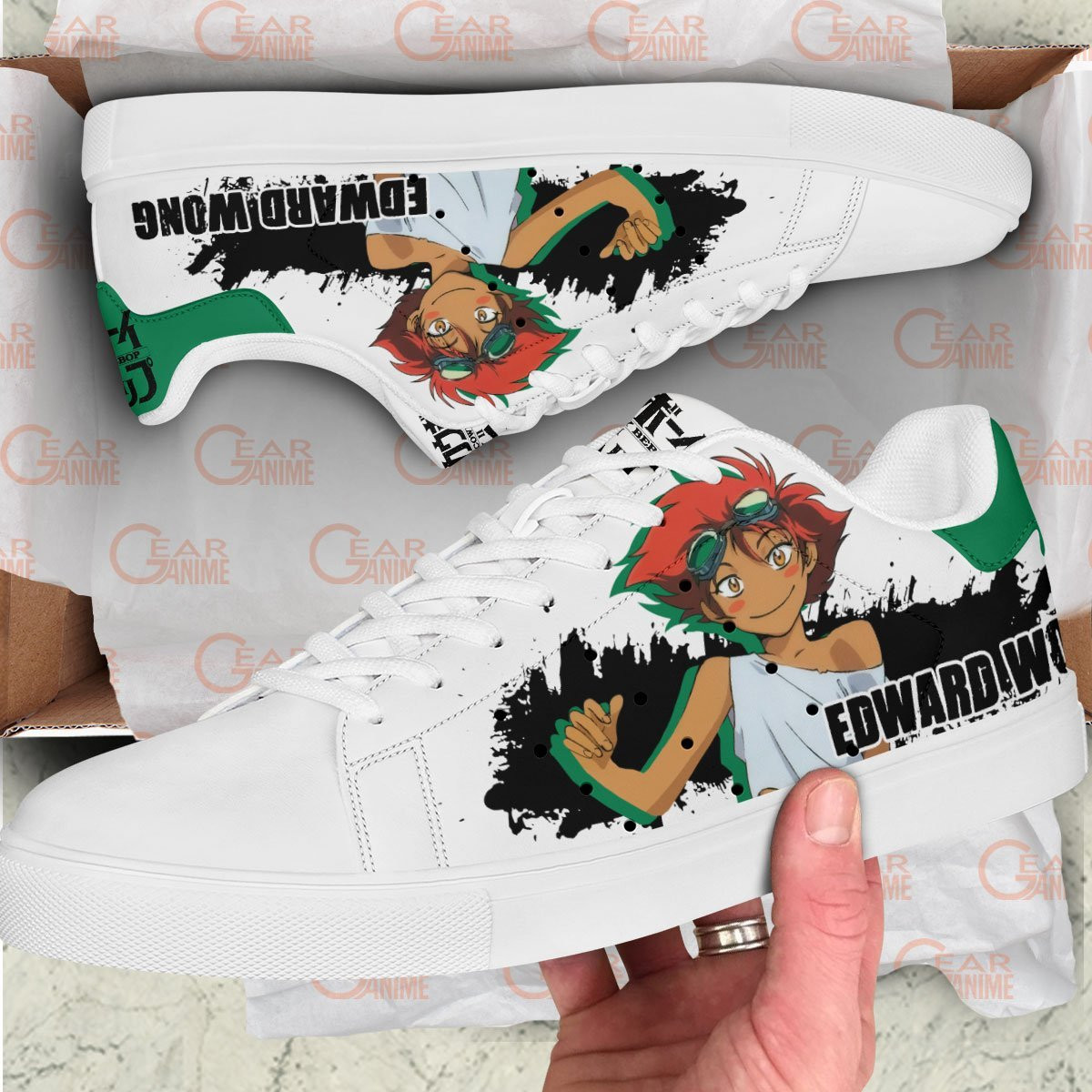Edward Wong IV Skate Sneakers Custom Cowboy Bebop Anime Shoes