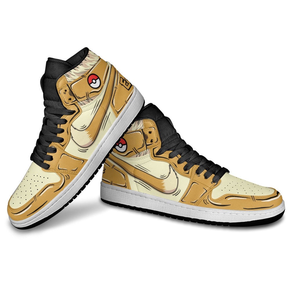 Eevee J1 Sneakers Shoes For Pokemon Anime Fans, Air Jordan Hightop