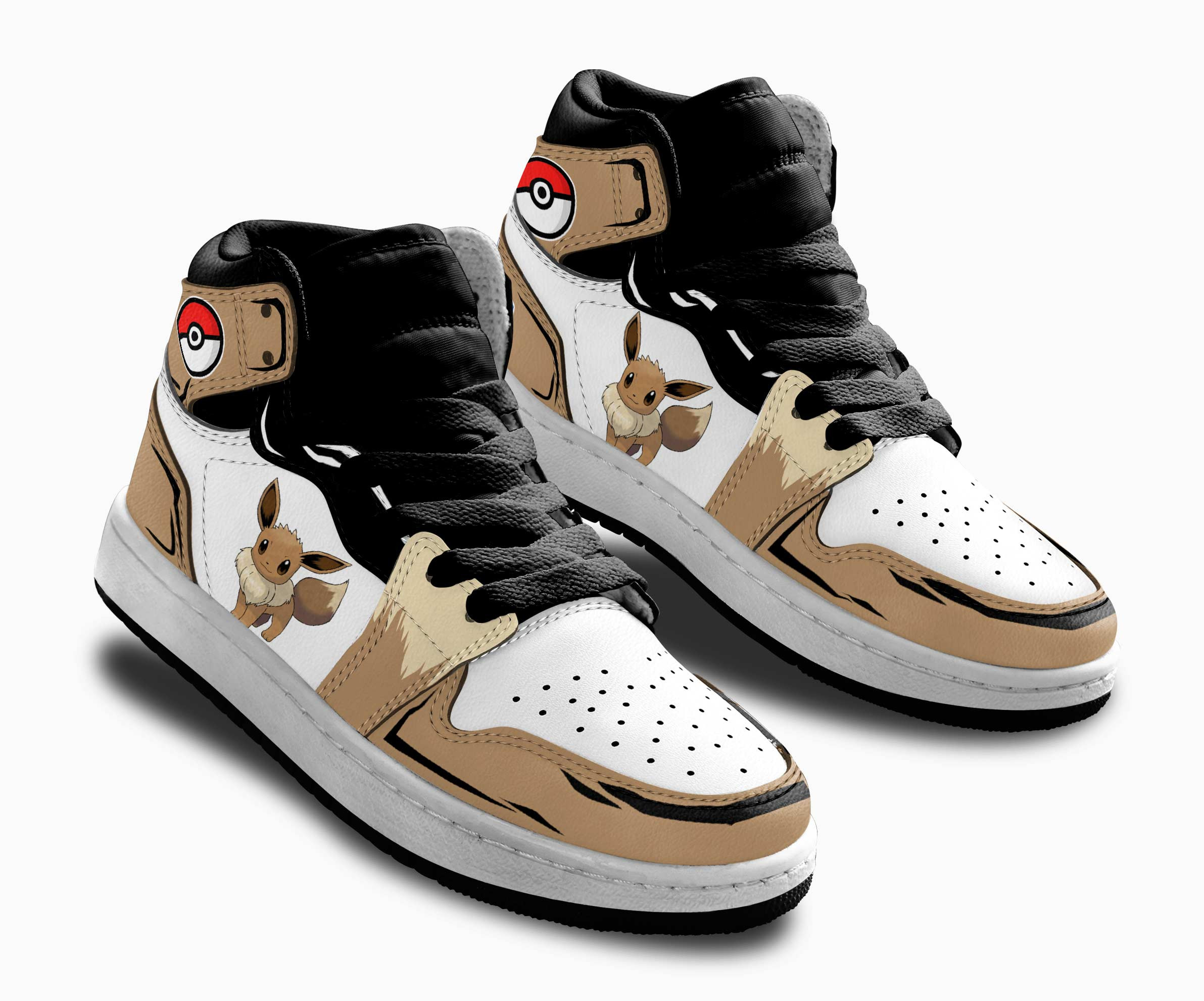 Eevee Kids Sneakers Custom Anime Pokemon Shoes For Kids